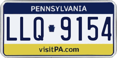 PA license plate LLQ9154