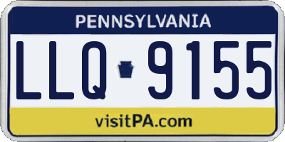 PA license plate LLQ9155
