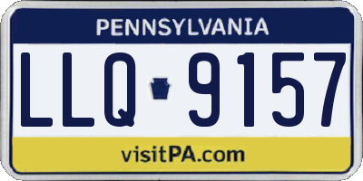 PA license plate LLQ9157