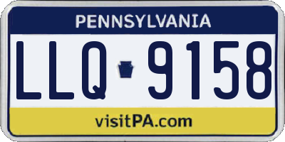 PA license plate LLQ9158