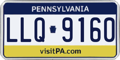 PA license plate LLQ9160