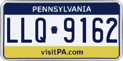 PA license plate LLQ9162
