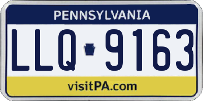 PA license plate LLQ9163