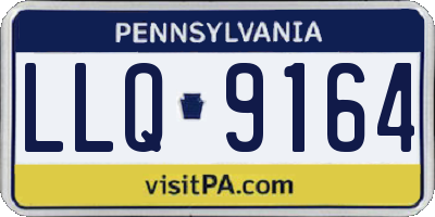 PA license plate LLQ9164