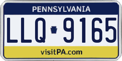 PA license plate LLQ9165