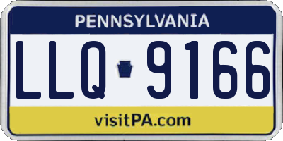 PA license plate LLQ9166