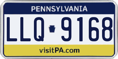 PA license plate LLQ9168