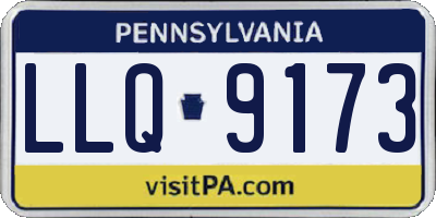 PA license plate LLQ9173