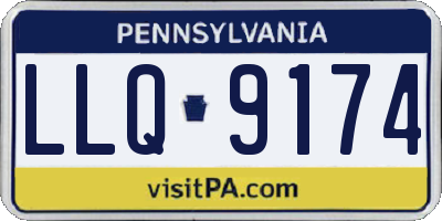PA license plate LLQ9174
