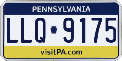 PA license plate LLQ9175