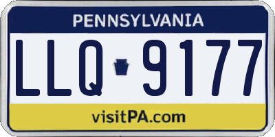 PA license plate LLQ9177