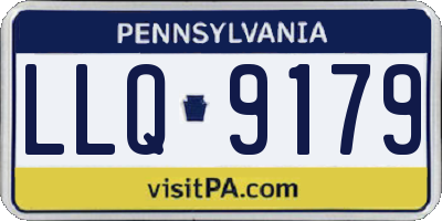 PA license plate LLQ9179