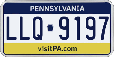PA license plate LLQ9197