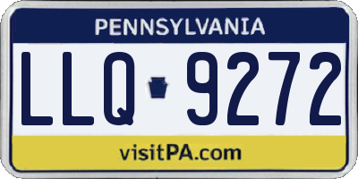 PA license plate LLQ9272