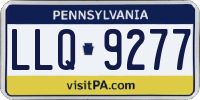 PA license plate LLQ9277