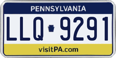 PA license plate LLQ9291