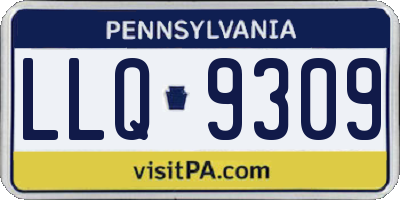 PA license plate LLQ9309