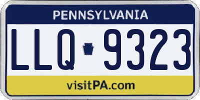 PA license plate LLQ9323