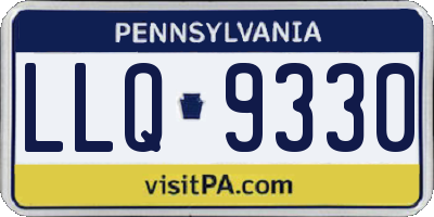 PA license plate LLQ9330