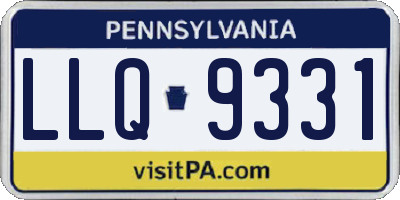 PA license plate LLQ9331