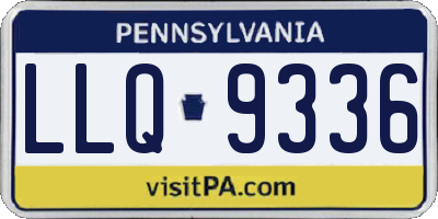 PA license plate LLQ9336