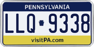 PA license plate LLQ9338