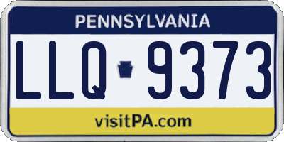 PA license plate LLQ9373