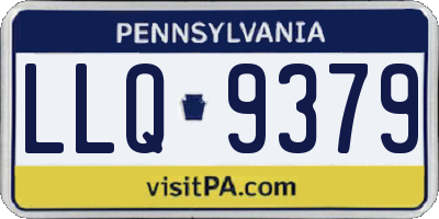 PA license plate LLQ9379