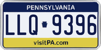 PA license plate LLQ9396