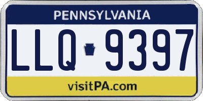 PA license plate LLQ9397