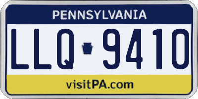 PA license plate LLQ9410