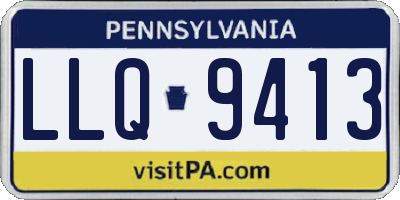 PA license plate LLQ9413