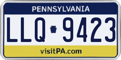 PA license plate LLQ9423