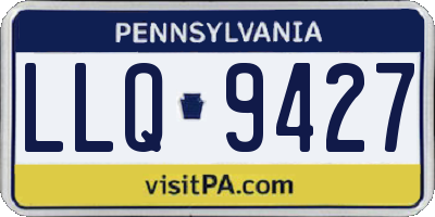 PA license plate LLQ9427