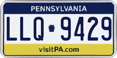 PA license plate LLQ9429