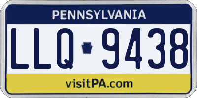 PA license plate LLQ9438