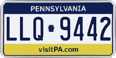 PA license plate LLQ9442
