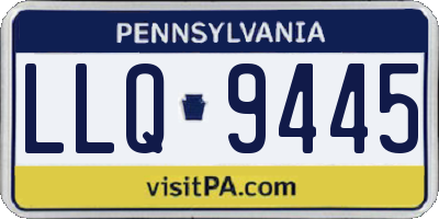 PA license plate LLQ9445