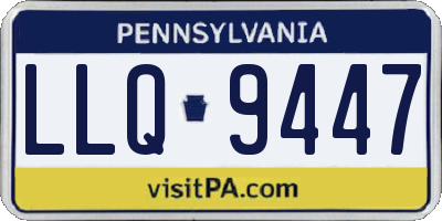 PA license plate LLQ9447