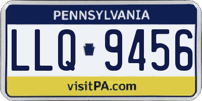 PA license plate LLQ9456