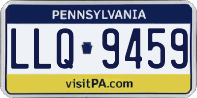 PA license plate LLQ9459