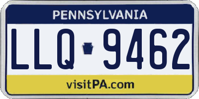 PA license plate LLQ9462