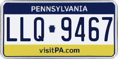 PA license plate LLQ9467