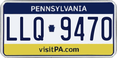 PA license plate LLQ9470