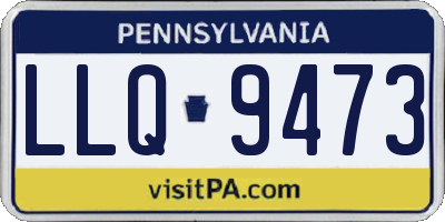 PA license plate LLQ9473