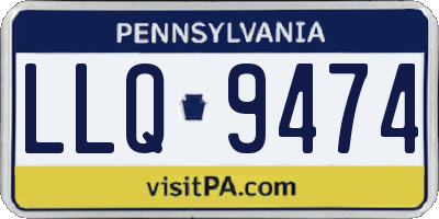 PA license plate LLQ9474