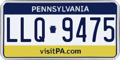 PA license plate LLQ9475