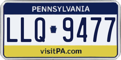 PA license plate LLQ9477