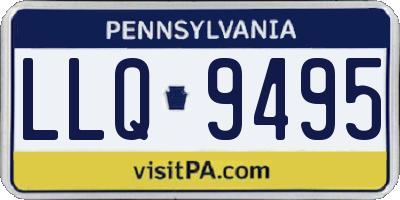 PA license plate LLQ9495