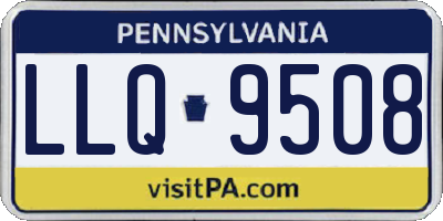 PA license plate LLQ9508